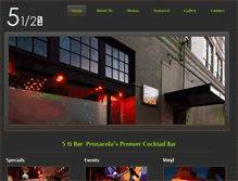 Tablet Screenshot of fiveandahalfbar.com